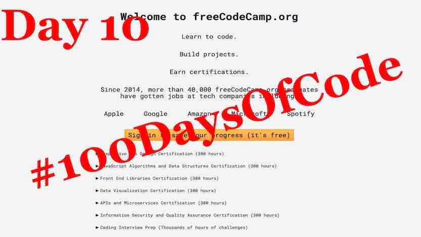 Blog #100 Days Of Code Day 10