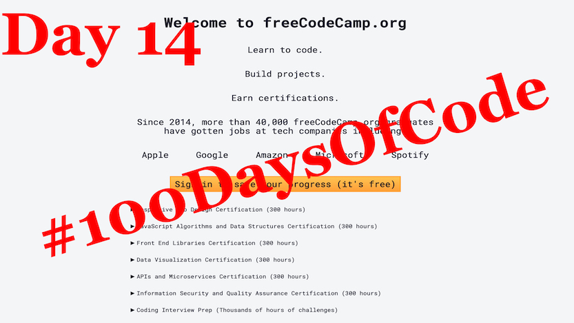 Blog #100 Days Of Code Day 14