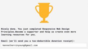 Blog_#Blog #100DaysOfCode Day 6 Award Responsive Web Design Principles Trophy